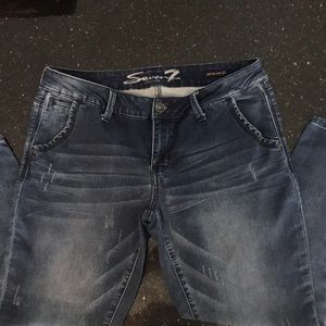Seven7 Distressed Skinny Jeans